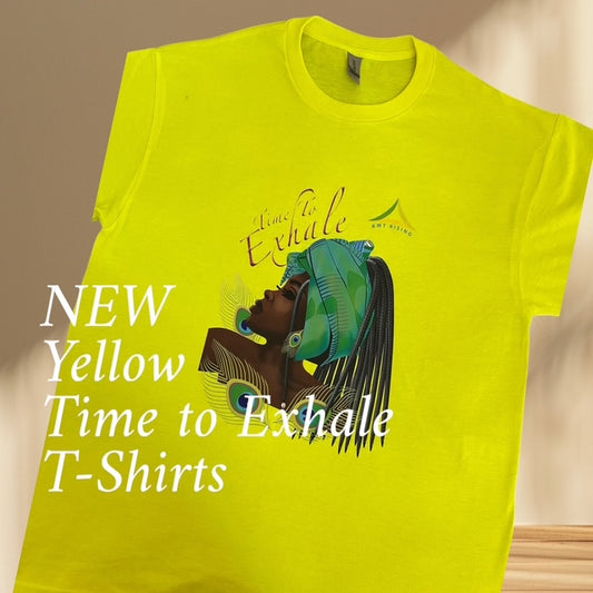 Short Sleeve Yellow Time to Exhale T-Shirt