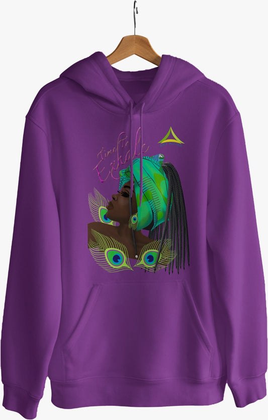 Time to Exhale Hoodie - Dark Purple
